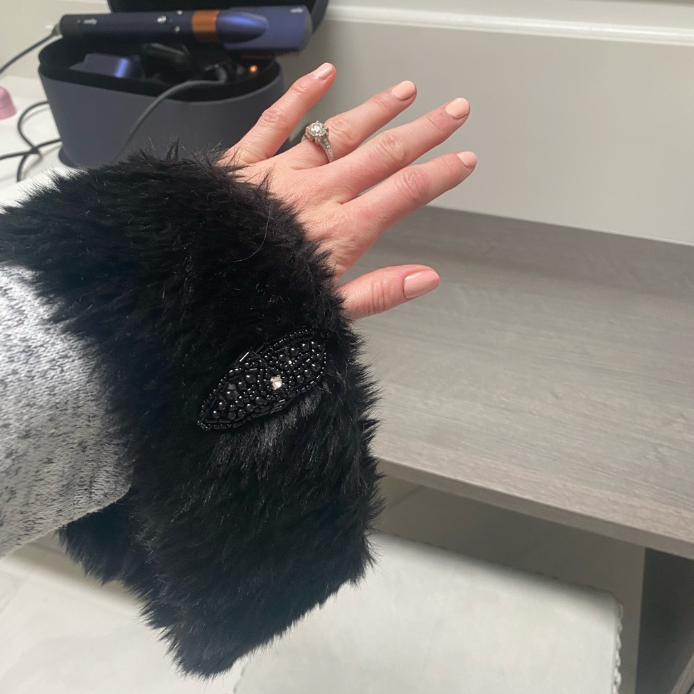 Leith Black Faux Fur • Headband